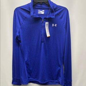 Under Armour women’s tech half zip royal blue size largeNWT